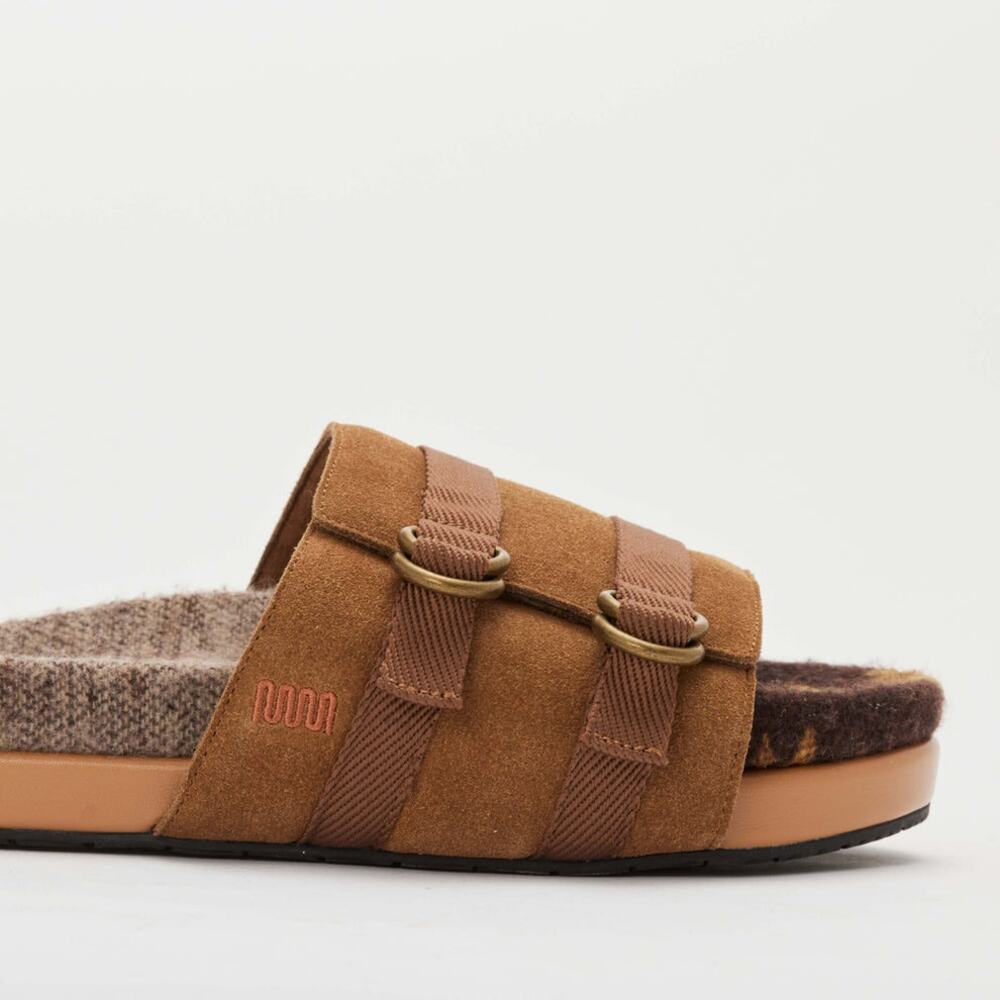 The Rhoads Slide in Otter Brownon the Ashland Footbed